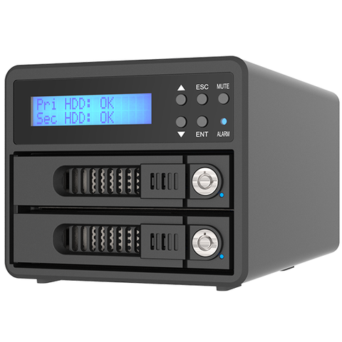 Raidon RAID med 2 8TB HDD Eksternt USBC RAID kabinett RAID-0 /1