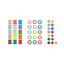 Sennheiser EW-D COLOR CODING SET Sets of  magnetic color indicators