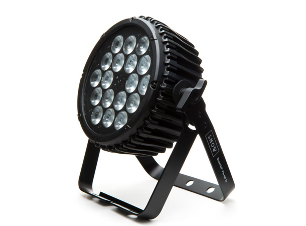 SnowPAR Pro Tri 18 18 x 3W RGB LED Powercon I/O,3&5 Pin DMX 