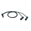 Wisycom CAM50-2 TA5 M kabel TA5 F til dual TA3 M low Profile