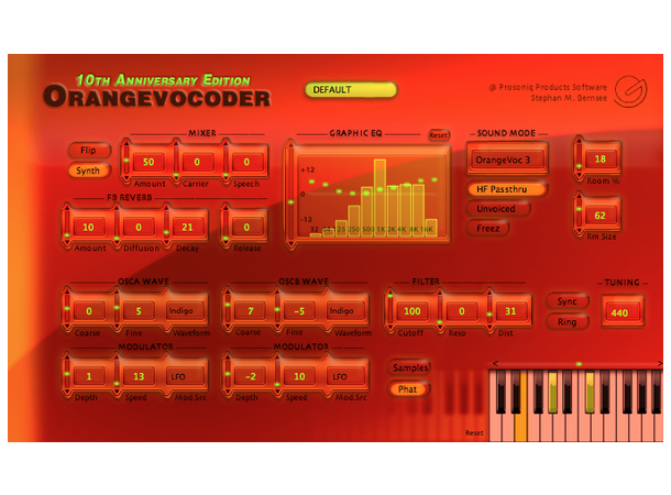 Zynaptiq ORANGE VOCODER Multi-algorytme Vocoder 