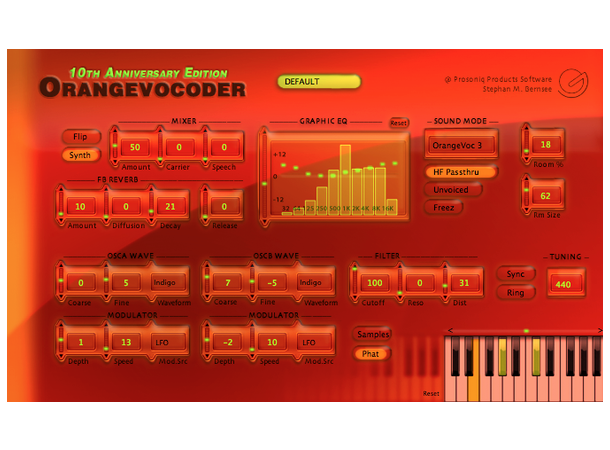 Zynaptiq ORANGE VOCODER Multi-algorytme Vocoder