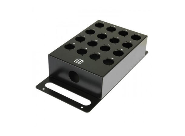 AH 16-channel Stage Box empty punched for universal XLR sockets