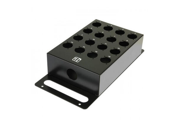 AH 16-channel Stage Box empty punched for universal XLR sockets 