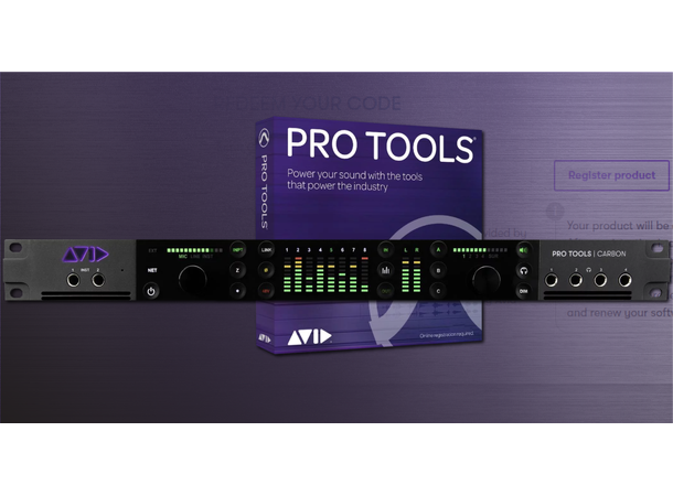 AVID Pro Tools CARBON PT Plan RENEWAL 1 års Pro Tools når Plan ER AKTIV 