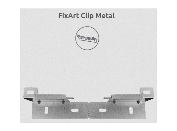 Artnovion FixArt Clip Metal Pakke 16 stk Versatile panel mounting 16 metalfester