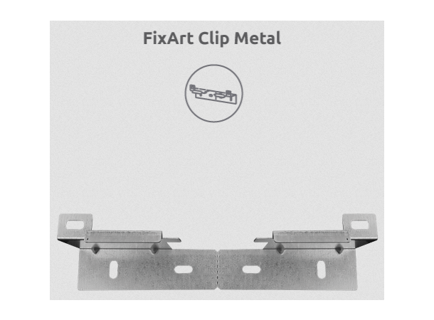 Artnovion FixArt Clip Metal Pakke 16 stk Versatile panel mounting 16 metalfester 
