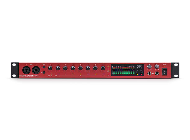 Focusrite Clarett+ 8Pre USB-lydkort, 18 inn/20 ut, 8xISA mik-pre