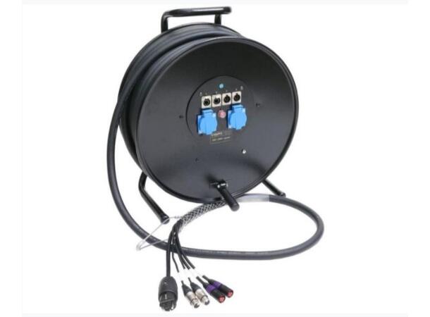 Klotz Hybrid 40 m 2x etherCON CAT5e, 2x DMX XLR 5p Schuko 