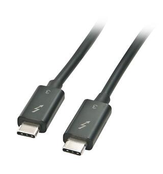 MicroConnect Thunderbolt 3 - 0,5m TB3 kabel med USB-C plugg 0.5m, 40 Gbits