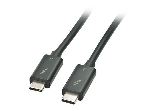MicroConnect Thunderbolt 3 - 0,5m TB3 kabel med USB-C plugg 0.5m, 40 Gbits