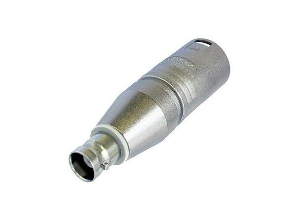 Neutrik overgang XLRM-BNC NA2MBNC 