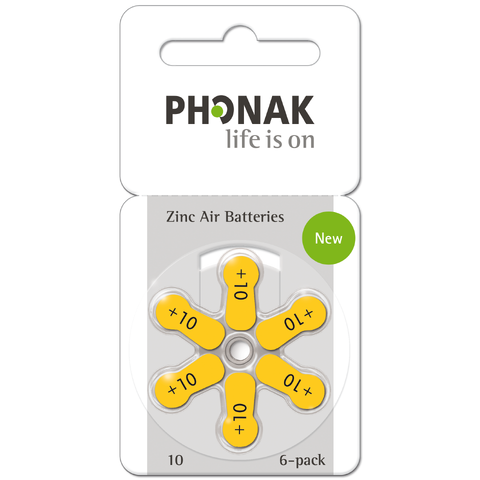 Phonak batterier til Roger Earpiece 6 stk per brett. OBS: Pris per battteri!