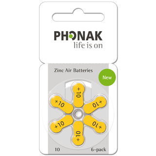 Phonak batterier til Roger Earpiece 6 stk per brett. OBS: Pris per battteri!