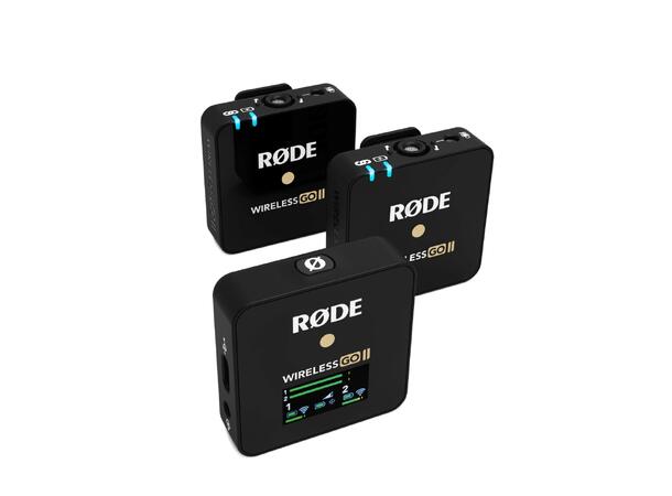 RØDE Wireless GO II 2-to-1 Trådl. syst. Kompakt, trådløs, 2.4GHz frekvens