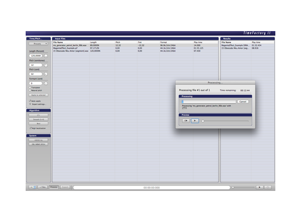 Zynaptiq TIME FACTORY 2 Precision Batch Time Stretching & Pitch 
