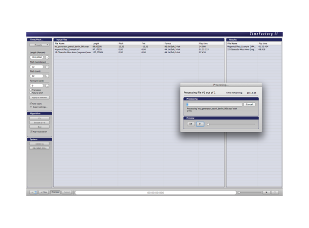 Zynaptiq TIME FACTORY 2 Precision Batch Time Stretching & Pitch