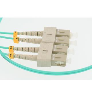 ALVA MADI Optical Cable, Duplex,  0,5 m 2 x SC-Plug to 2 x SC-Plug