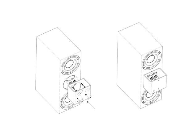 Amphion K&M-adapter Adapter for vegg-/tak-montering