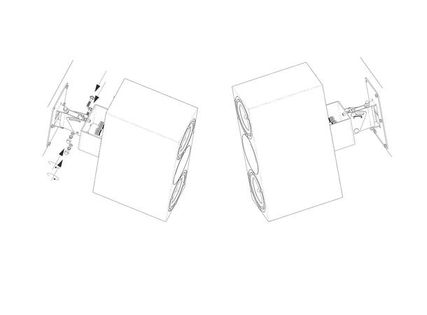 Amphion K&M-adapter Adapter for vegg-/tak-montering