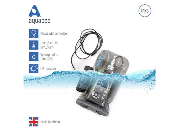 Aquapac Radio Mic Case Medium Vanntett pose for radiomikrofonene dine! 