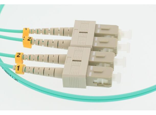 DAD Con-OPT-MADI LC/LC- 0,5 m Multimode Duplex OM4 Aqua 