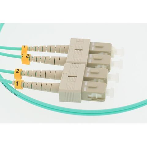 DAD Con-OPT-MADI LC/LC- 0,5 m Multimode Duplex OM4 Aqua