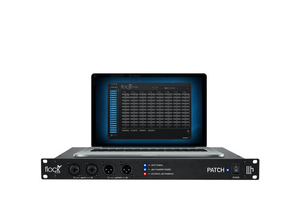 Flock Audio PATCH Analog, dig styrbar 64 (32x32) Digitalt kontrollert patch 
