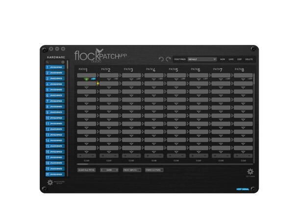 Flock Audio PATCH Analog, dig styrbar 64 (32x32) Digitalt kontrollert patch 