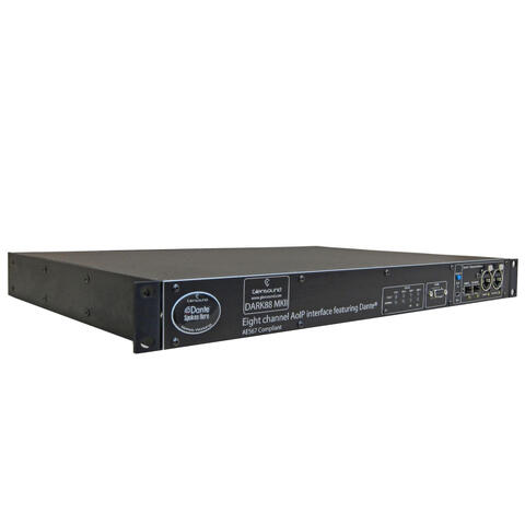 Glensound DARK88 MKII Dante ADDA 1u 19&quot; rack mount 8 input and 8 output