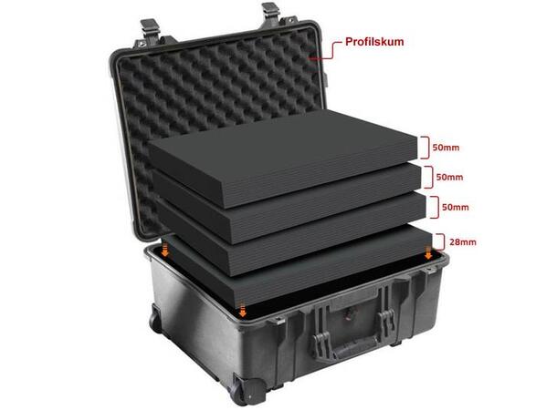 Peli 1560 Protector Case m/multilagsskum 
