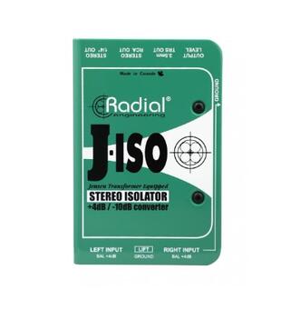 Radial J-Iso Stereo +4dB to -10dB converters
