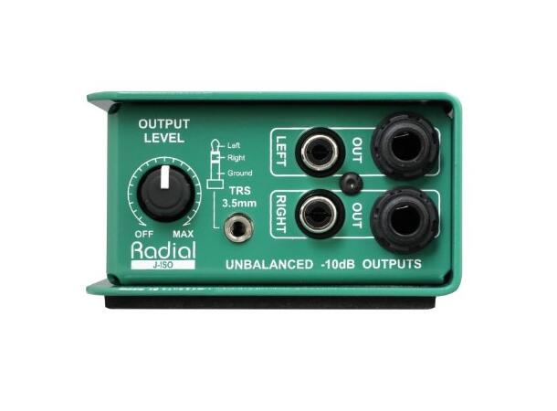 Radial J-Iso Stereo +4dB to -10dB converters 
