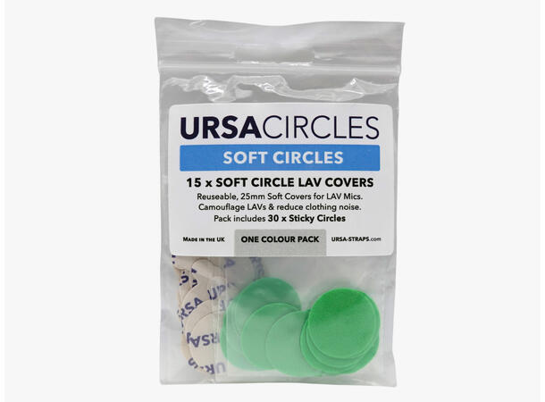 URSA 15x Chroma Key Green Circles 15x Soft Circles + 30x Stickies