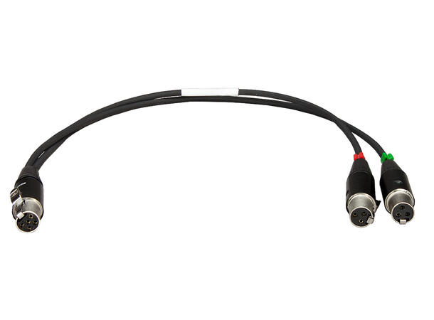 Wisycom CAM50-5 TA3 F kabel TA5 til dual TA3 