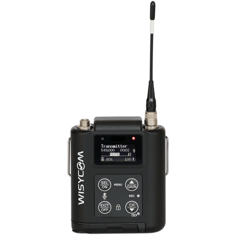 Wisycom MTP60 Bodypack Transmitter Widest tuning range (470 to 1075MHz)