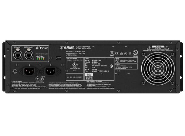 Yamaha Rio1608-D3 Stageboks I/O Rack I/O Rack, 16 inn/ 8 ut.  Dante 