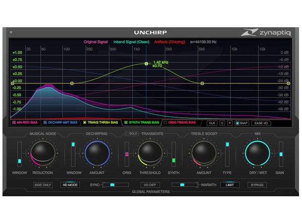 Zynaptiq ADAPTIVERB Reverb Klang som tilpasser seg elementer