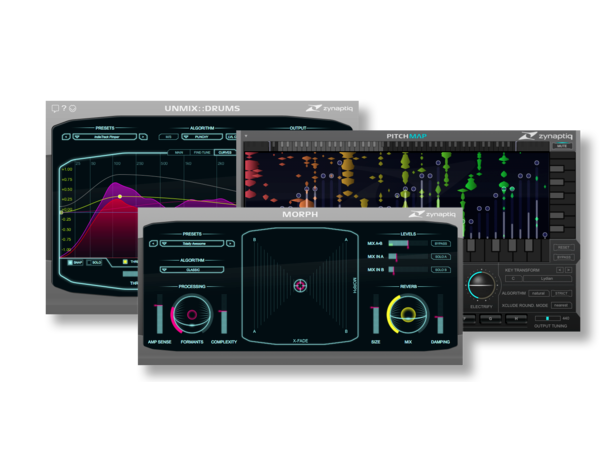 Zynaptiq REMIX Bundle Morph2, Pitchmap, UNMIX::DRUMS bundle 