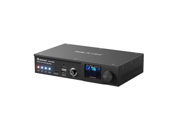 ADTECHNO DAV-01HR Dante AV Ultra Decoder 2x HDMI output, IPS screen 