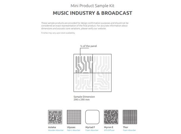 Artnovion Mini Product Sample Kit *** Music Industry & Broadcast 1.0