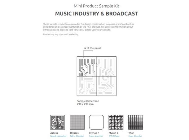 Artnovion Mini Product Sample Kit *** Music Industry & Broadcast 1.0 