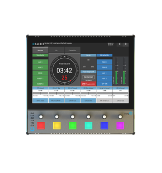 Calrec Type R Large Soft Panel Touch-controllable via the TFT display