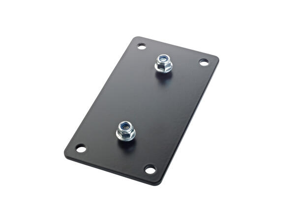 K&M 24356 Adapter panel 3 sort Universelt adapterpanel høyttalerstativ 