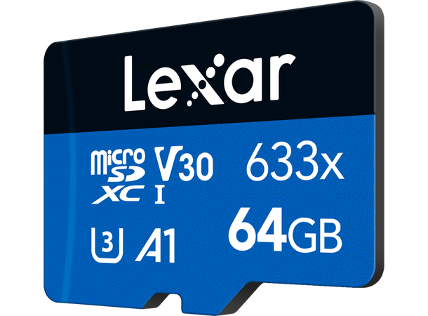 LEXAR 64GB 633X microSDHC/SDXC no adapter