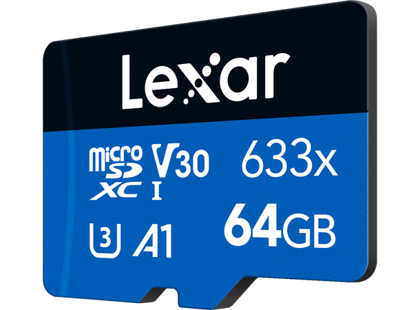 LEXAR 64GB 633X microSDHC/SDXC no adapter 