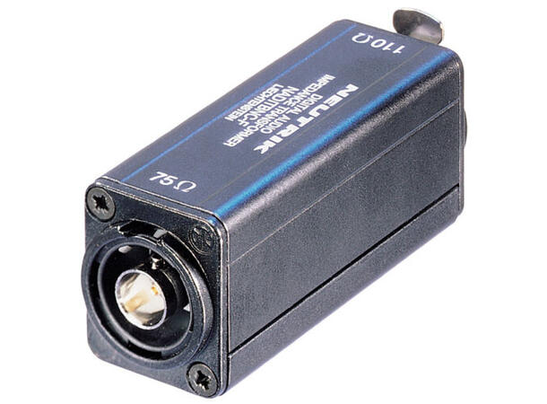 Neutrik NADITBNC-F AES/EBU imp.transform Overgangstykke 110/75 ohm 