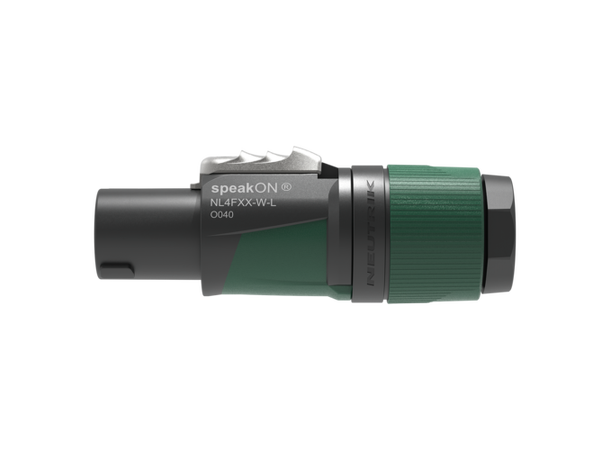 Neutrik NL4FXX-W-L 4 pole speakON cable connector, 10-16mm 