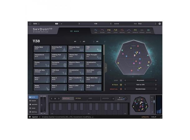 Sound Particles SkyDust Stereo Softsynth Stereo og Binaural 