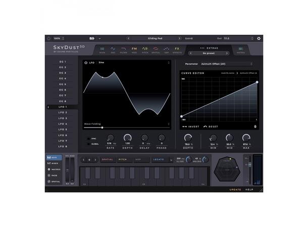 Sound Particles SkyDust Stereo Softsynth Stereo og Binaural